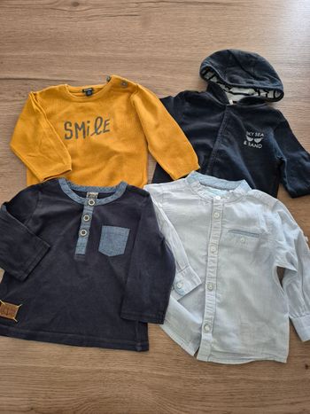 Lot de hauts 12 mois