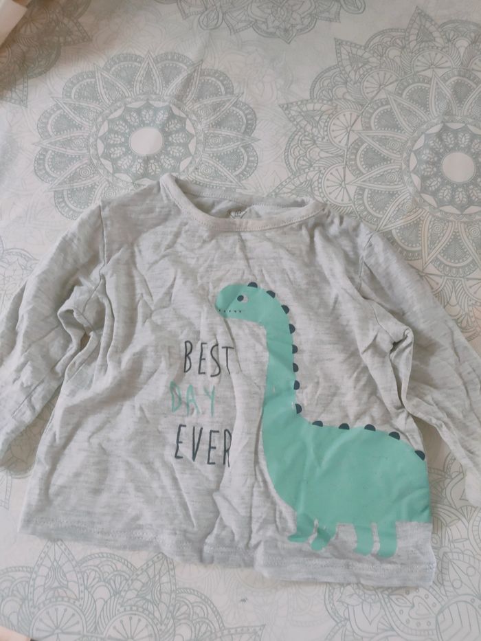 T-shirt manches longues 6 mois Tex Baby