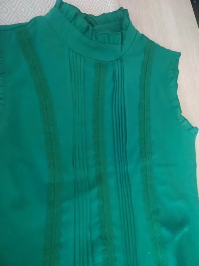 Haut fluide vert S 16 ans - photo numéro 2