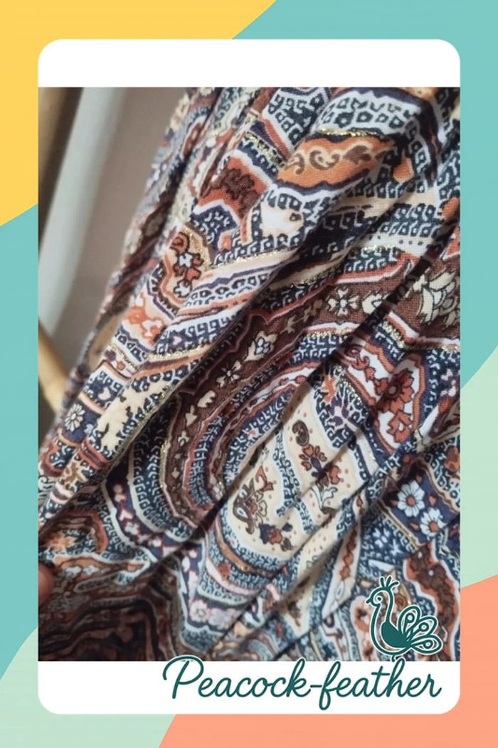 Robe longue marron TU l'effet péi - photo numéro 5