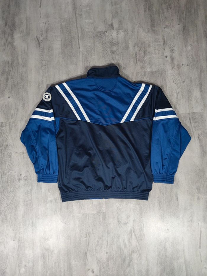 Ensemble Survêtement Champion U.S.A. Vintage Bleu Marine Logo Brodé Blanc Taille M Homme - photo numéro 9