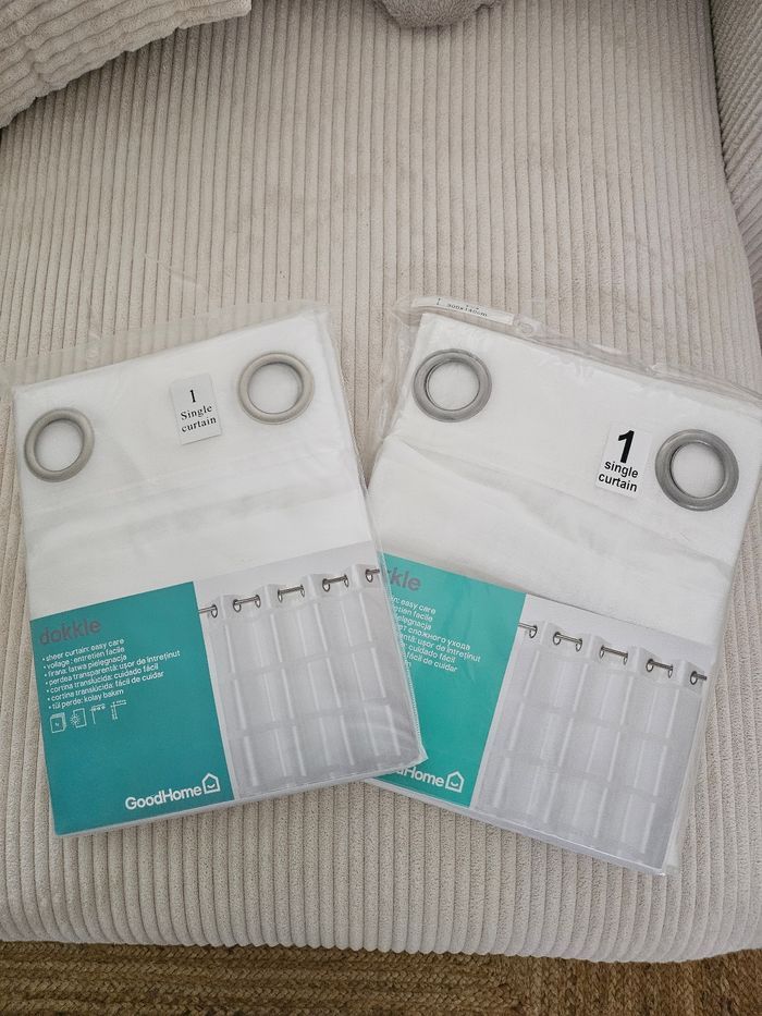 Paire de rideaux Dokkle Goodhome 140x300cm