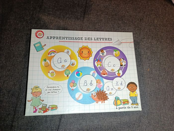 Jeu apprentissage des lettres