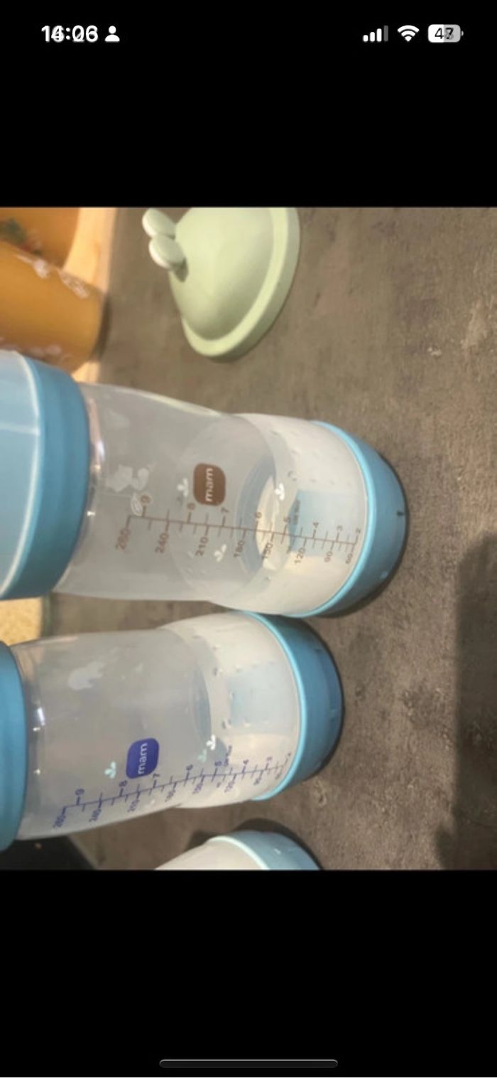 Biberons mam 150 ml x3 et biberons mam 260ml x3 aussi avec deux boîtes doseuses offertes - photo numéro 4