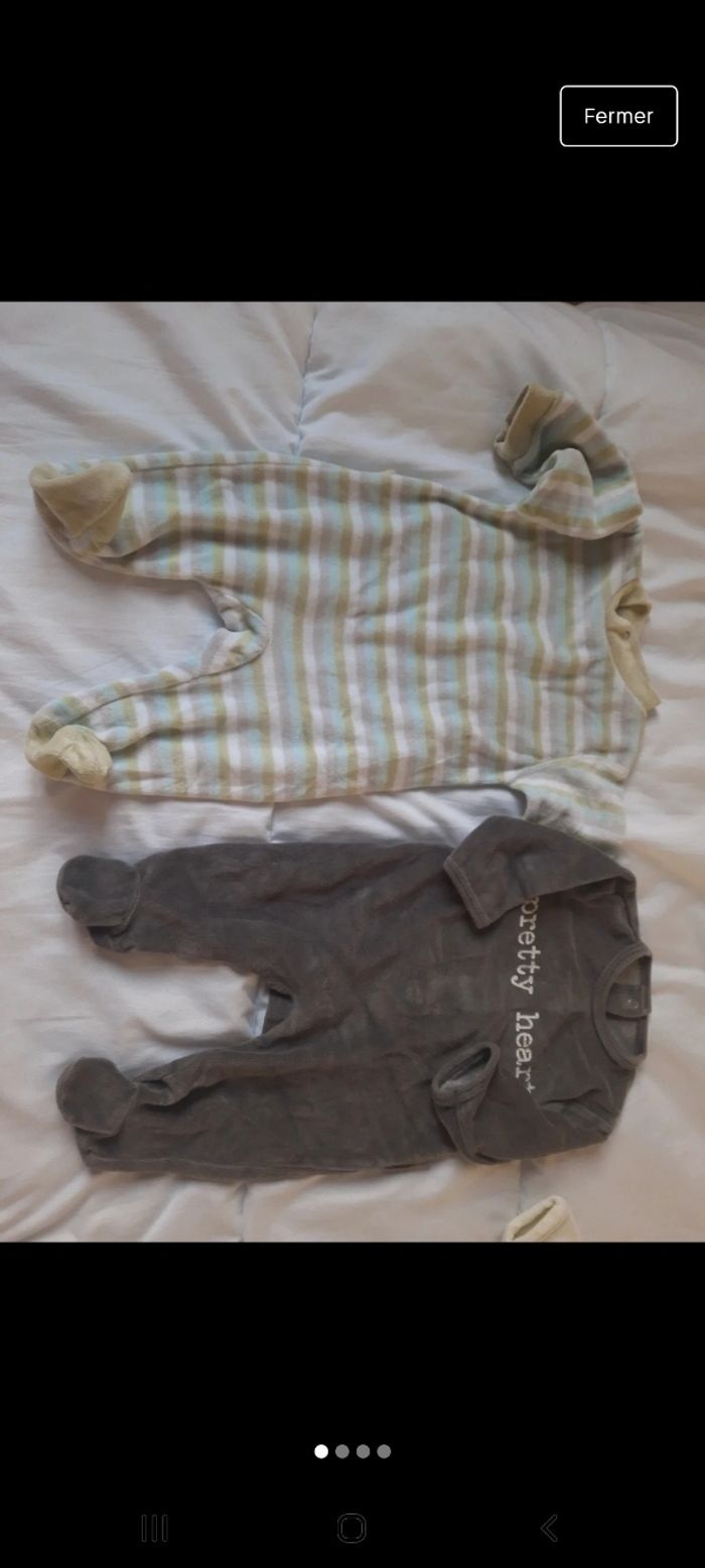 Lot de 2 Pyjama 3 mois - photo numéro 1