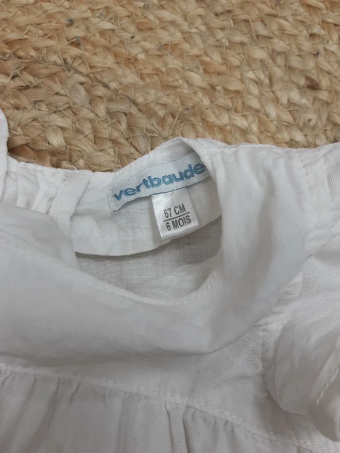 Tenue blouse manches courtes et short Vertbaudet 6 mois - photo numéro 4
