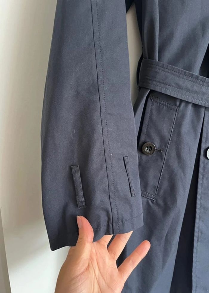 Trench bleu marine Burberry - photo numéro 3