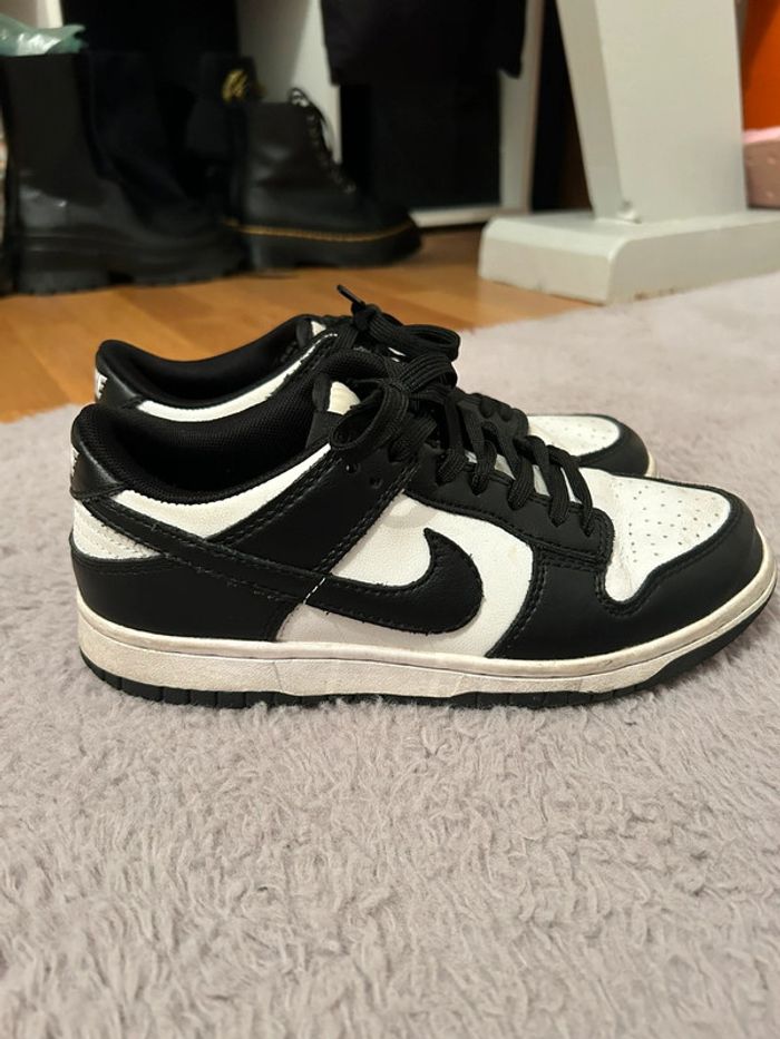 Nike dunk low black and White blanche et noir 38 - photo numéro 4