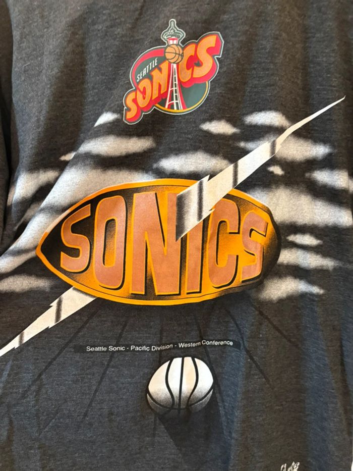 Maillot Sonics Seattle NBA vintage - photo numéro 2