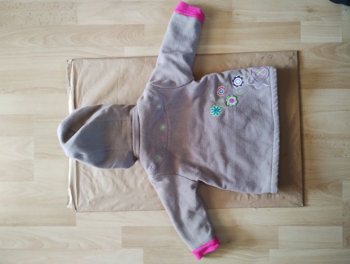 Manteau fille fleurs Orchestra 12 mois/74cm - photo numéro 2