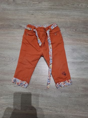 Pantalon orange chaud doublé polaire