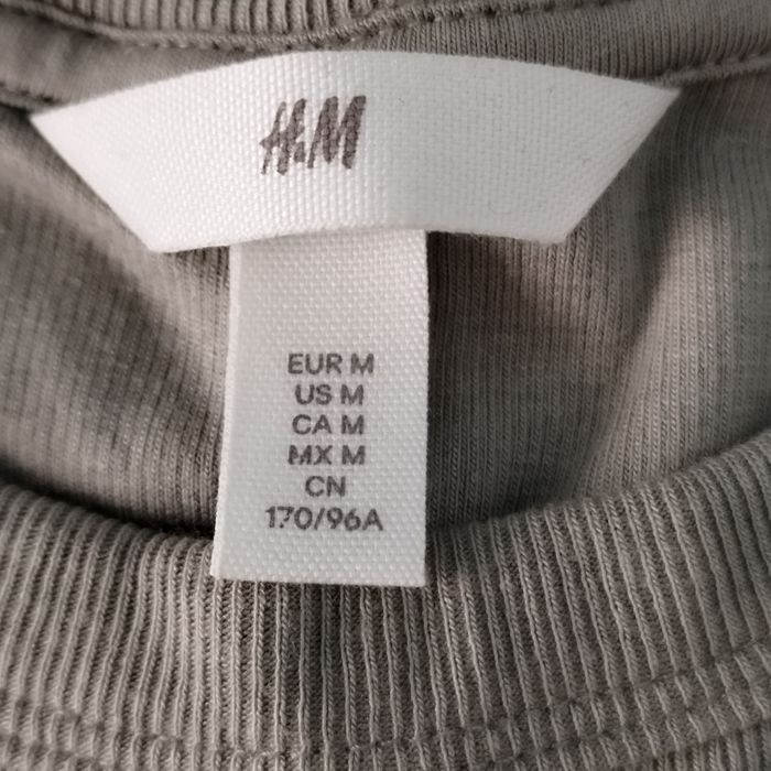 Tee shirt kaki uni côtelé - photo numéro 2