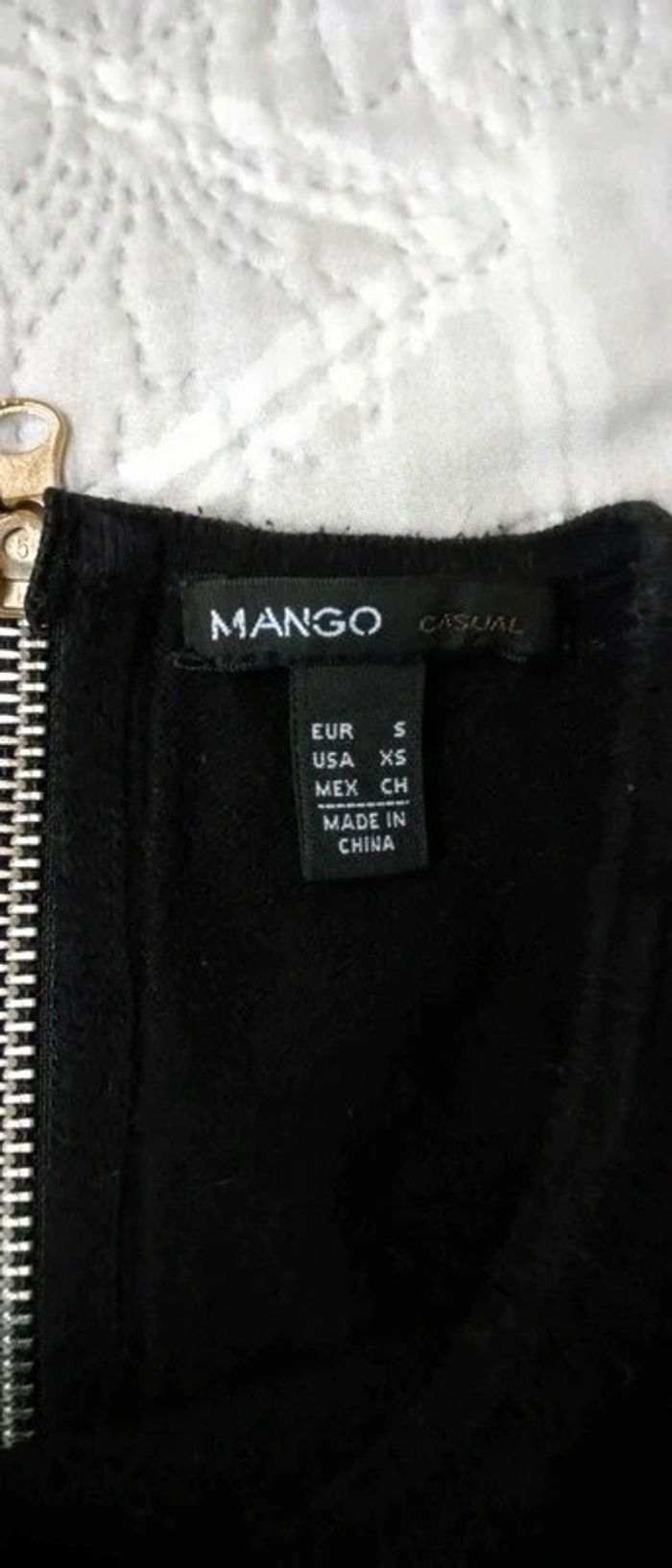 Pull long fermeture éclair au dos noir femme S mango - photo numéro 10