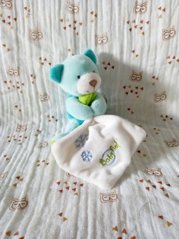 Doudou ours Baby Nat mouchoir