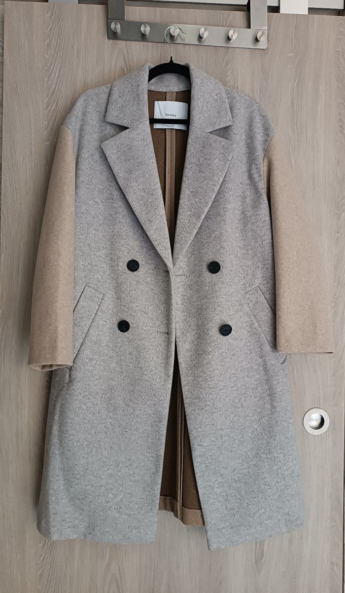 Manteau beige et marron taille 36 - photo numéro 5