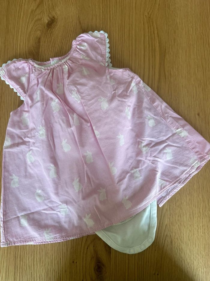 Tunique avec body intégré lapin jacadi