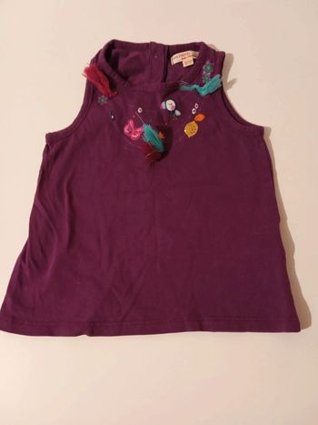 Débardeur violet 18 mois
