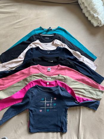Lot 9 t-shirts 3 ans manches longues 