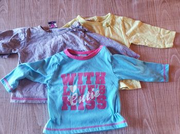 Lot 3 t-shirts manches longues