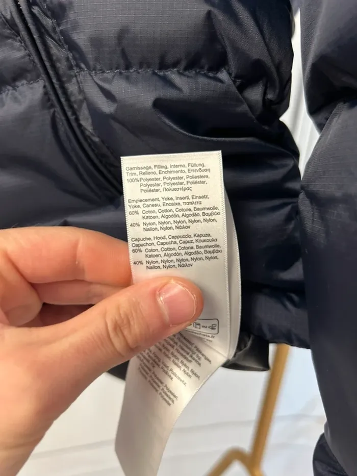 Doudoune Schott Marine T.L neuve - photo numéro 6