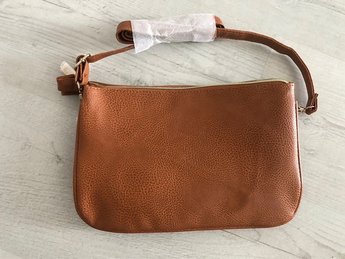 AN- Sac à main à bandoulière marron/moutarde NEUF - photo numéro 5