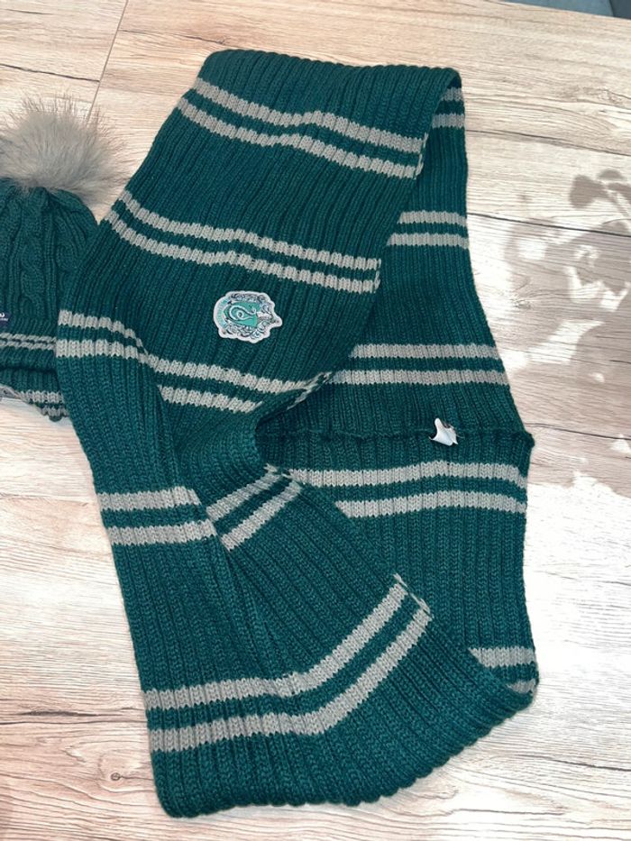 Bonnet et tour de coup snood Serpentard Harry Potter - photo numéro 5
