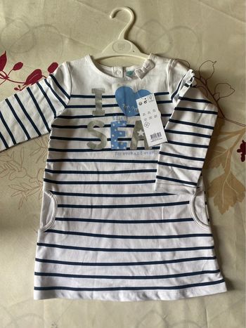 Robe manche longue fille 36 mois