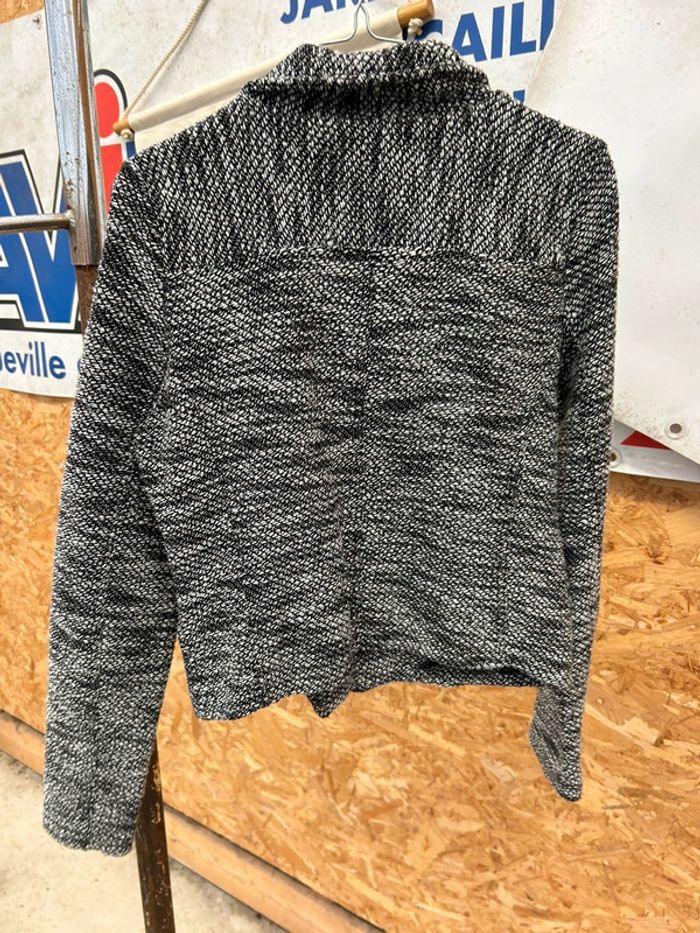 Veste chic grise / noire - photo numéro 3