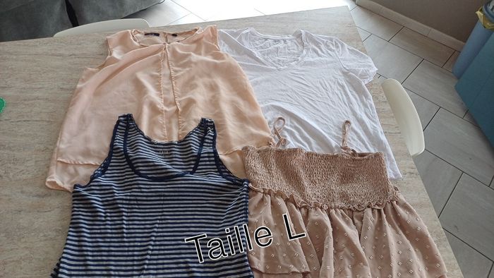 Lot 4 t-shirts femme