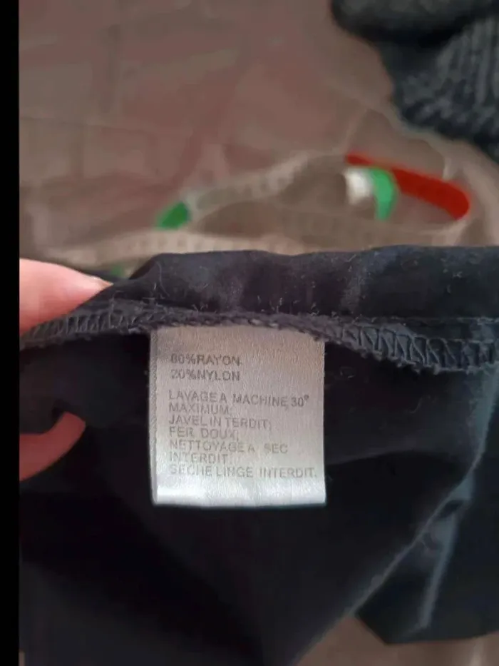 Robe chemise  noire  mi  longue - photo numéro 5