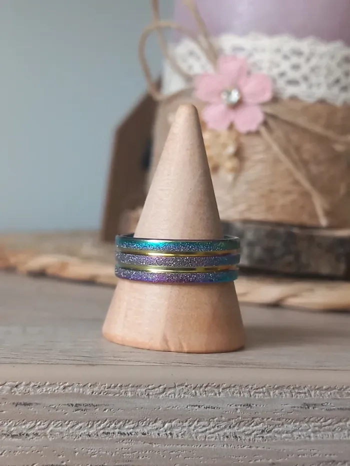 Bague en acier inoxydable taille 19 (60)