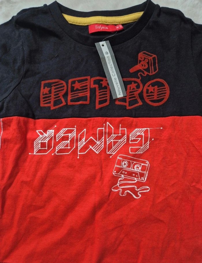 T-shirt manches courtes 4 ans garçon Tissaia Neuf avec étiquette - photo numéro 3