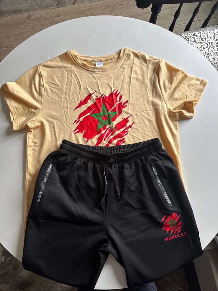 Ensemble neuf -t-shirt + jogging - Morocco -taille L - photo numéro 5