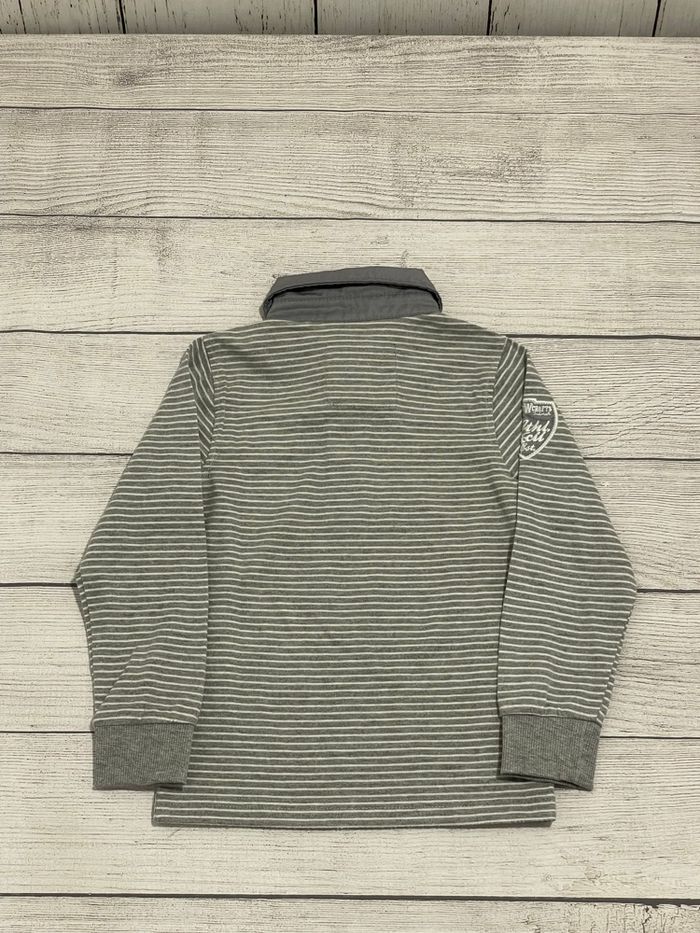 Winkies jeans - Polo rayures - gris et blanche - 2 ans