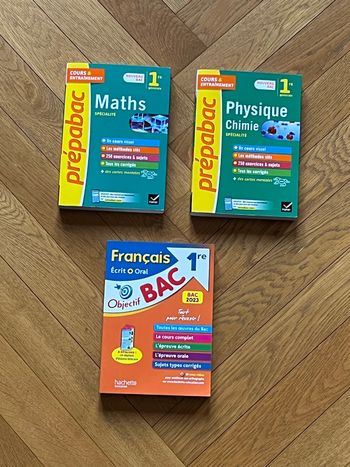 Lots de 3 prépa baccalauréat 