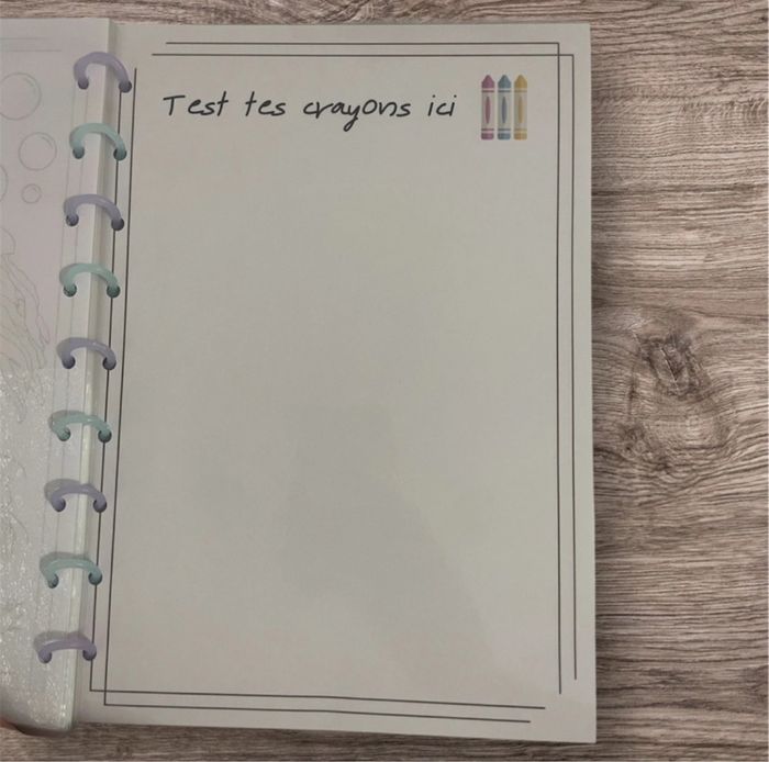 Cahier de coloriage réutilisable thème océan - photo numéro 4