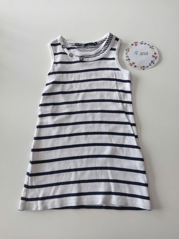 Robe marinière en coton 4 ans Le phare de la baleine 🐳