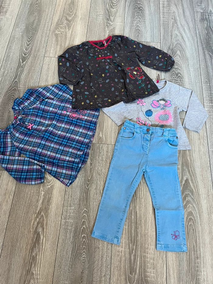 Lot 24 mois -2 ans fille blouses