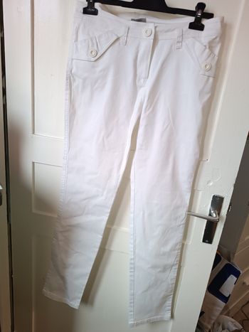 Pantalon blanc femme 42