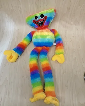 Peluche Poppy Playtime Huggy Wuggy arc-en-ciel