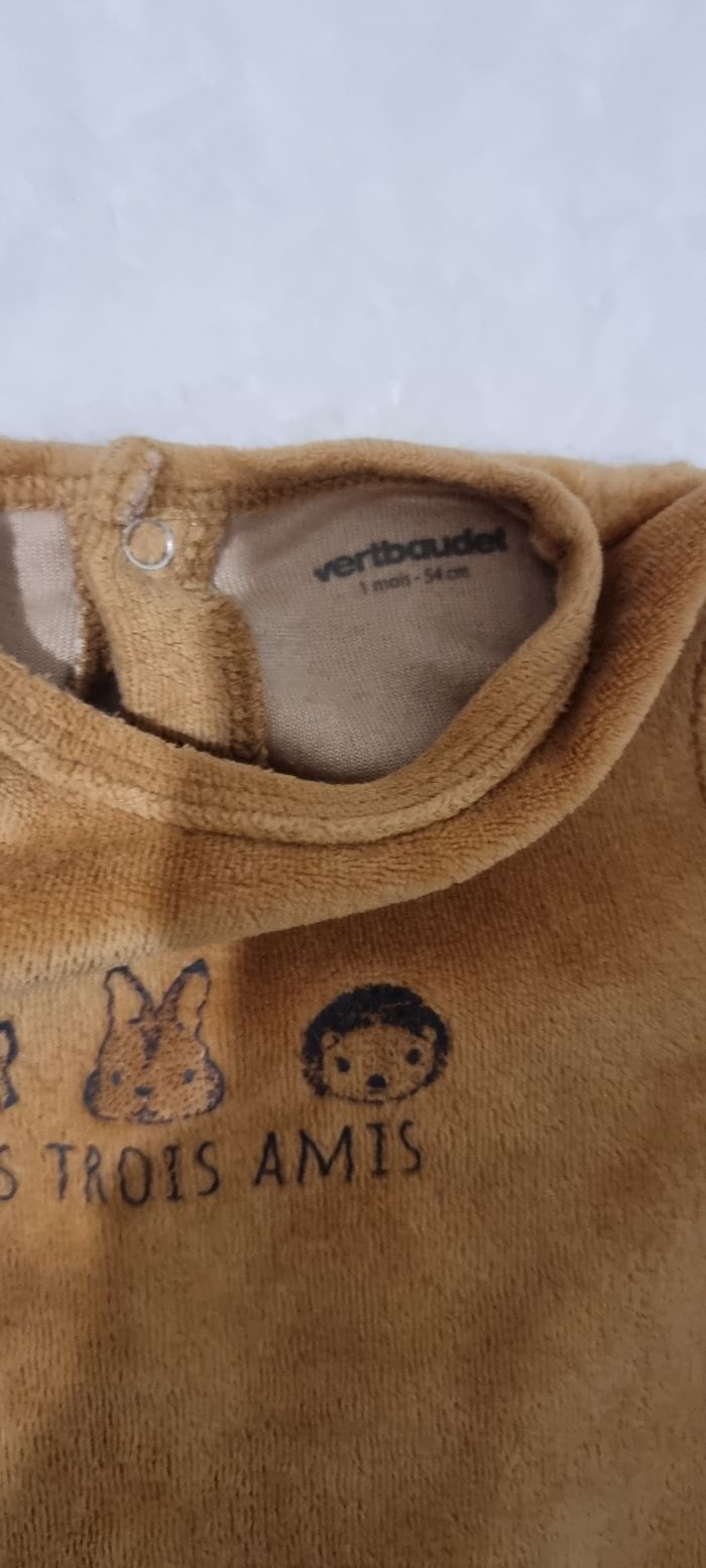 Lot dors bien / pyjama et body manches longues 1 mois - photo numéro 3