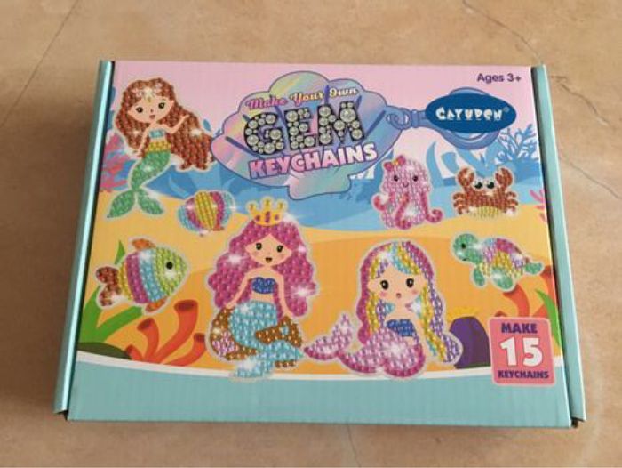 Diamant peinture porté clés, DIY