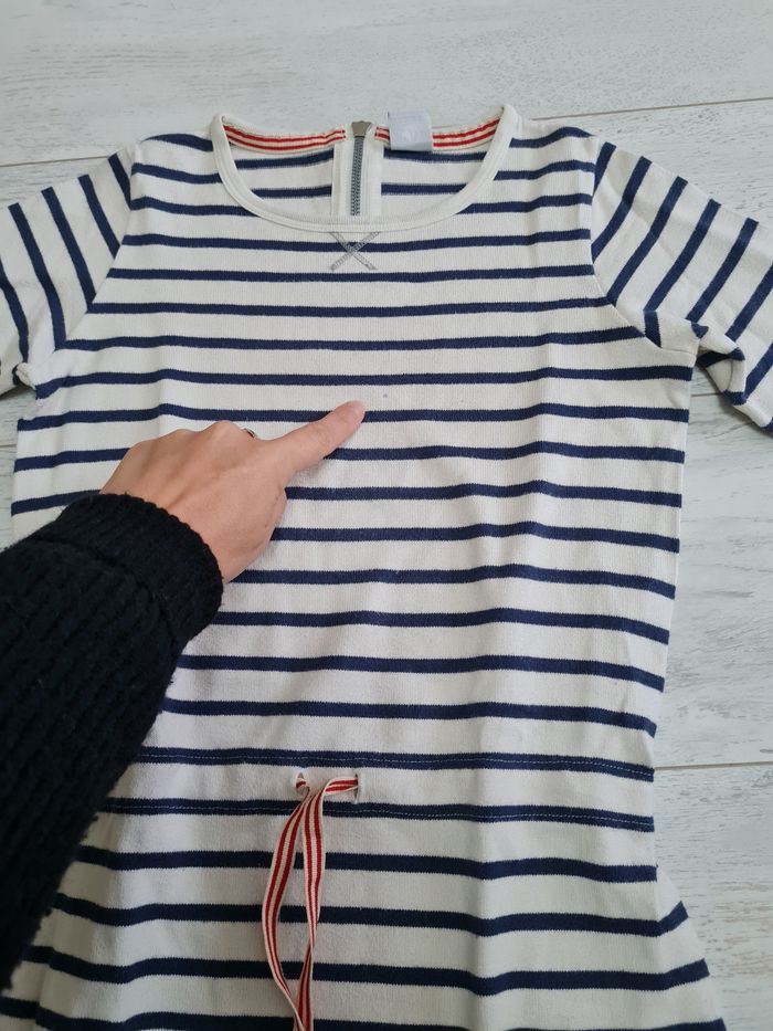 Robe pull marinière 10 ans fille Petit Bateau - photo numéro 3