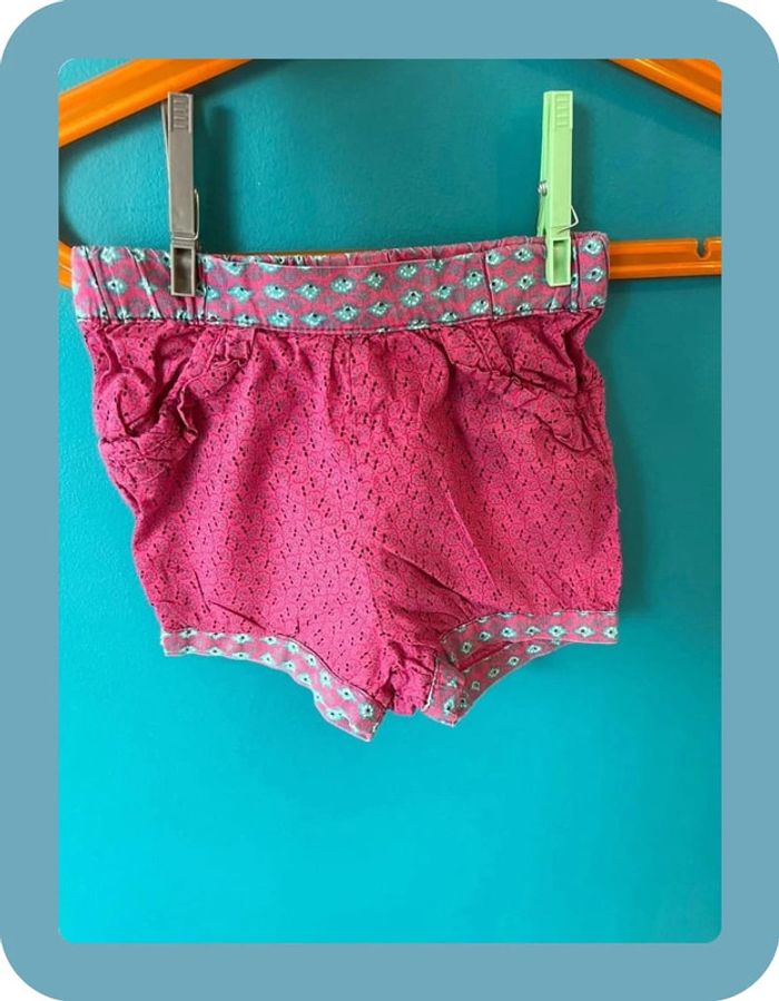 Beau short léger bébé fille 12 mois DPAM