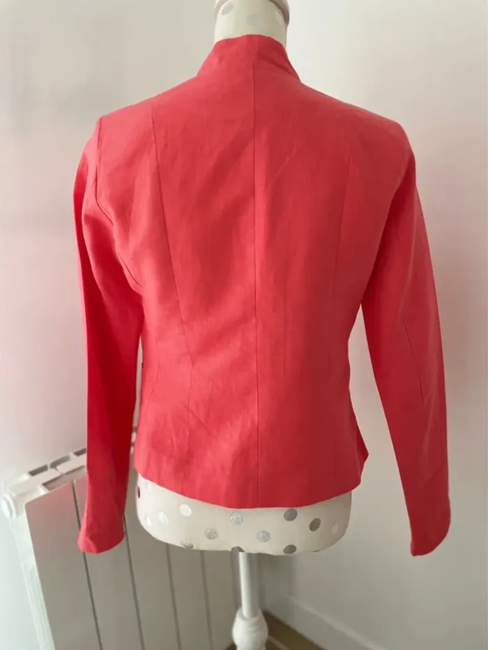 Veste blazer corail 36 neuf - photo numéro 4