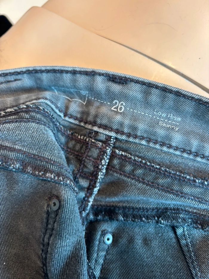 Jeans Lévis femme low rose skinny noir - photo numéro 12