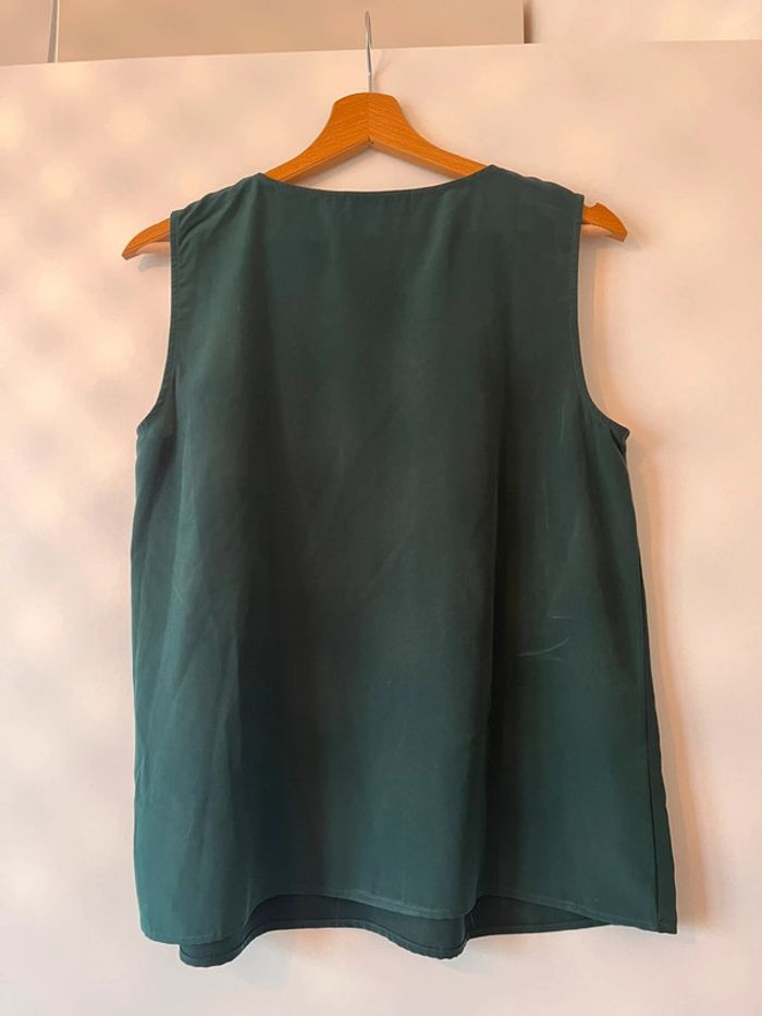 Haut vert foncé satiné Maison 123 taille 40 - photo numéro 3
