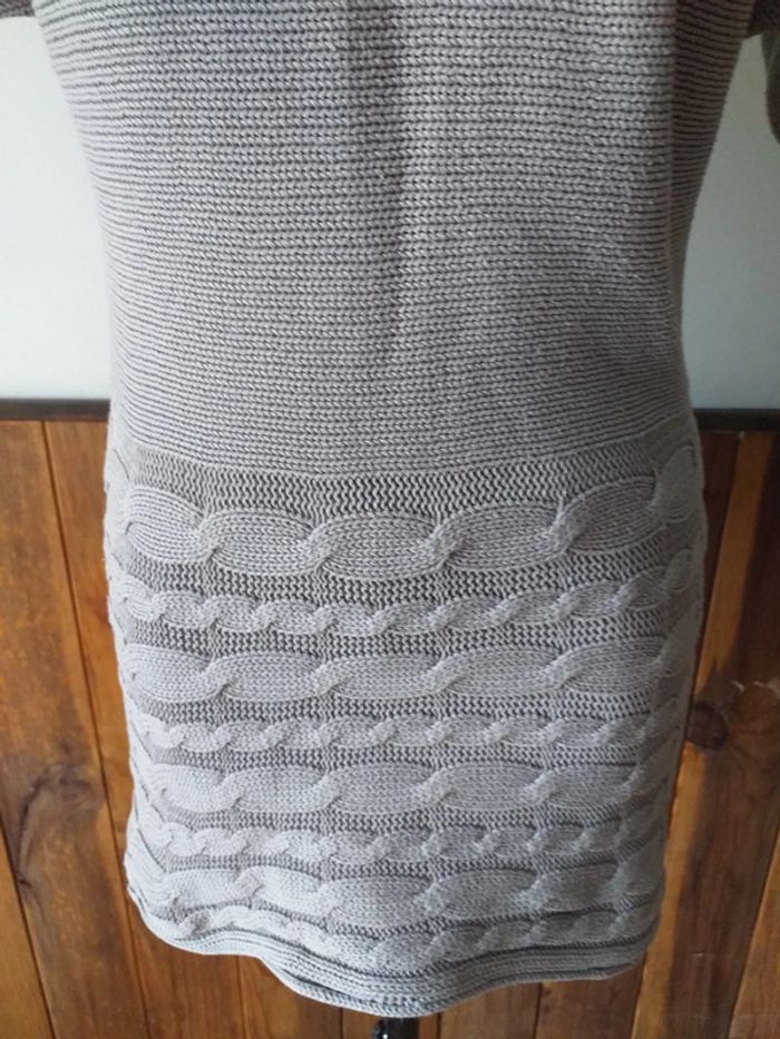 Pull long gris sans manches - photo numéro 3