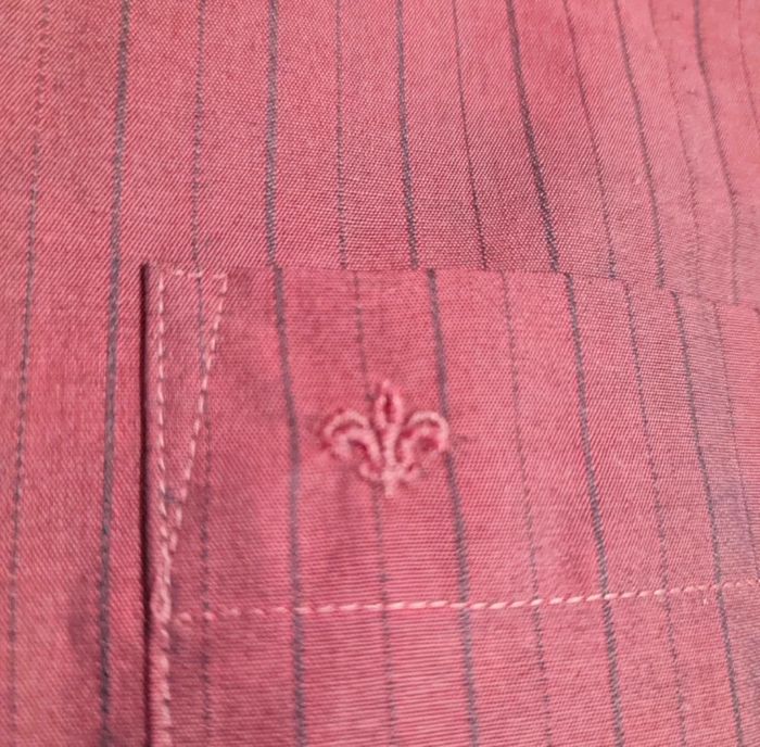 Chemise manches longues bordeaux 100% coton, taille XL, Jupiter - photo numéro 9