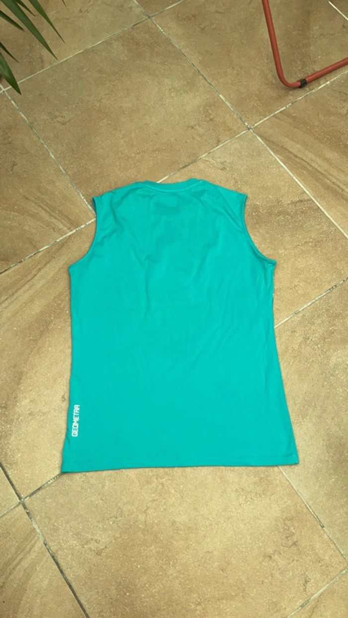T-shirt sans manche turquoise et vert L Umbro (n°18) - photo numéro 2